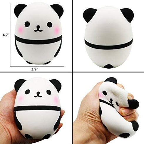 Yoaushy Squishies Slow Rising Toy Set Jumbo Unicorn Cake Horse Panda Egg Soft Cute Hop Props Stress Relieve Sensory Toy for Boys and Girls(4 Packs)