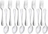 Snamonkia Small Appetizer Forks and Demitasse Spoons Stainless Steel Set of 12, 5.4 Inches, Salad Dessert Coffee Cocktail Espresso Flatware