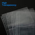 Sooez 30 Pack Heavy Duty Photos or Postcards Page Protectors, Plastic Clear Photo Holder Sleeves for 3 Ring Binder, Two 5'' x 7'' Pockets Per Page, Top Loading Perfect for Checking & Organizing