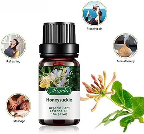 Essential Oils Honeysuckle Essential Oil - Organic Plant & Natural 100% Pure Honeysuckle Oil for Diffuser, Humidifier, Massage,Sleep, Bath, Skin & Hair Care - 10ml