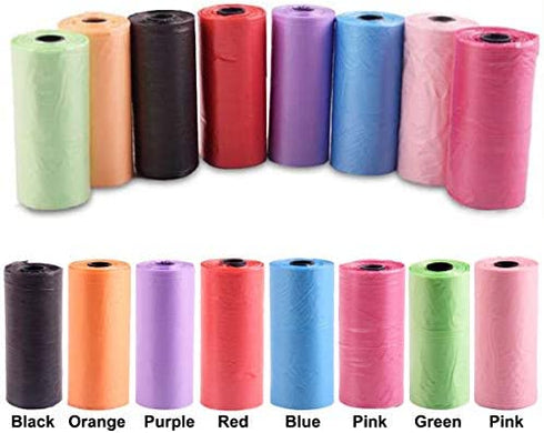 XIANMU 160 Count 0.5 Gallon Trash Bags Small Trash Bags 8 Colors Car Garbage Bag Pet Garbage Bag Trash Can Liners for Home Office Kitchen Small Sized Waste Bin