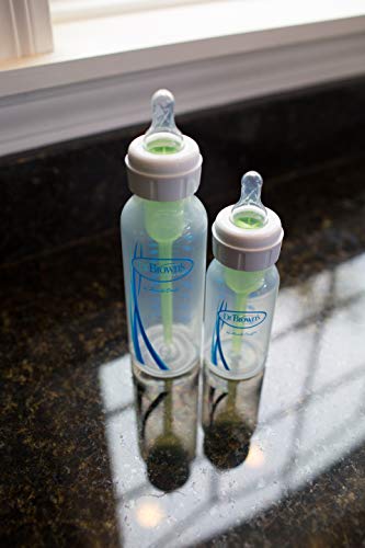 Dr. Brown's Natural Flow Baby Bottle Narrow Nipple - Transition Level T - 6pk - 0m+