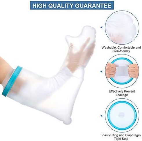 Adult Arm Cast Covers for Shower, Full Arm Cast Sleeve Bag Waterproof Arm Cast Sealed Protector to Keep Wound and Bandage Dry, Fits Broken Arm Elbow Wrist Hand(23.6 inches)