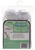 Dappi Waterproof 100% Nylon Diaper Pants, White, Medium (2 Count)