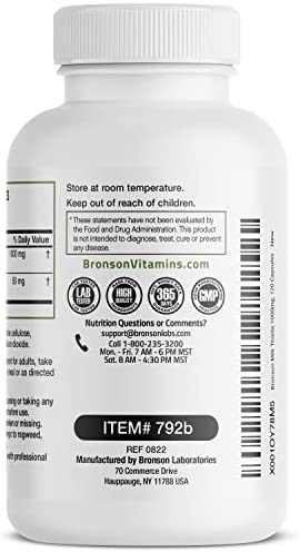 Milk Thistle 1000mg Silymarin Marianum & Dandelion Root Liver Health Support 120 Capsules