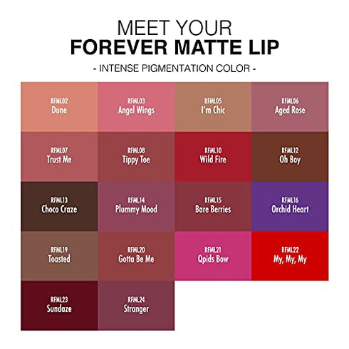 Ruby Kisses Forever Matte Liquid Lipstick - RFML12 (Oh Boy)