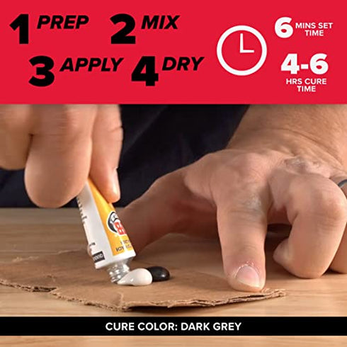 J-B Weld 8271 KwikWeld Professional Size Steel Reinforced Epoxy Twin Pack - 10 oz.