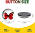 COSOW 12Pcs Glass Strong Magnetic Refrigerator Magnet Fridge Sticker - Butterfly Round Glass Fridge Decoration, Office Whiteboard Magnet, Cabinet Magnet, Dishwasher Magnet, Cabinet Cute Locker Magnet