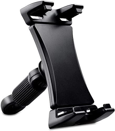 ChargerCity 360º Swivel 1/4-20 Tripod Tablet Smartphone Holder w/Pole Mic Microphone Stand Mount for iPad, iPad Pro, iPad Air, iPad Mini, 2, 3, iPhone, Smartphone 4.7-12.9" Tablets