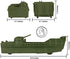 BMC Classic Marx Landing Craft - 4pc Tan vs. OD Green Plastic Army Men Vehicles