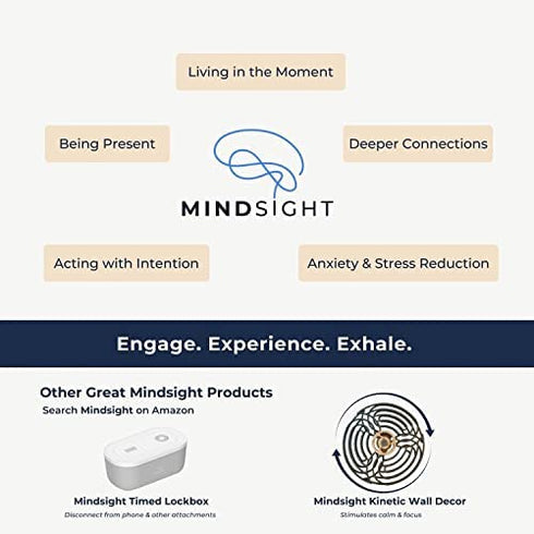 Mindsight ‘Breathing Buddha’ for Guided Visual Meditation | Simple Mindfulness Tool (Adults & Kids) to Slow Your Breathing (4-7-8) | Daily Stress & Anxiety Relief Item | Natural Sleep Aid
