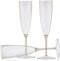 Champagne Cup | 6 oz. | Gold Glitter | Pack of 8