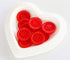 GANSSIA 1 Inch (25mm) Red Color Buttons for Sewing Flatback Button Crafting DIY Scrapbooking Pack of 50