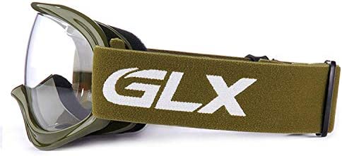 GLX YH15 Anti-Fog Impact-Resistant Kids Youth ATV Off-Road Dirt Bike Motocross Goggles for Boys & Girls (Army Green, one_Size)