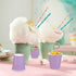 Mnuizu 50 Pack 3 oz Purple Paper Cups,Disposable Bathroom Cups,Mouthwash Cups,Espresso Cups,Small Paper Cups Ideal for Bathroom,Party,Picnic etc.(Purple)