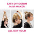 Hawwwy Premium 3 Piece Hair Bun Maker, Snap-and-Roll Bun Hair Tool- Magic Bun Tool, Perfect Bun Makers Hair Pins French Twist Donuts for Updos Kids - 3 Pack mix of Yellow, Light Brown and Dark Brown