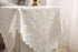HOMECOOL Square Small Table Cloth - Ivory Crochet Tablecloth for Round Coffee Table 34 X 34 Inch - Sunflower