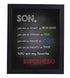 "Son-You Are My Favorite Superhero" Inspirational Wall Art Sign -8 x 10" Artistic Typographic Poster Print-Ready to Frame. Perfect Home-Kids Bedroom-Nursery Decor. Great Decoration for Marvel Fans!