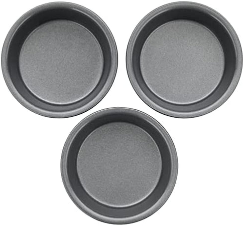Wilton Mini Round Cake Pans, STD, SilverWilton Non-Stick Mini Round Pan Set, 3-Piece, Steel