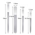 4 Pcs Metal Nail File Diamond Nail Files Stainless Steel Nail File Kit Double Side Fingernail Toenail Files for Salon Home Travel Use(5.9Inch)