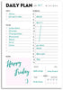 Daily Planner Notepad - A5 Calendar, Scheduler, Organizer with Priority, To Do List, Appointments, Notes, Meals and Water Intake Tracker, 50 Undated Tear-Off Sheets Planning Pad, 5.8"x8.25"