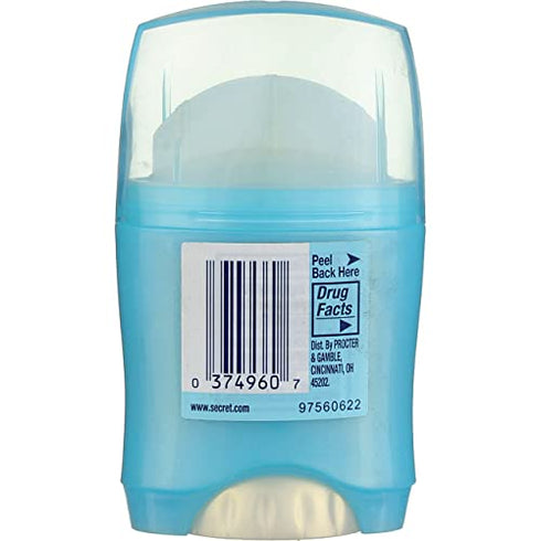 Secret Invisible Solid Outlast Antiperspirant Deodorant Completely Clean 0.5 Oz Travel Size (Pack of 3)