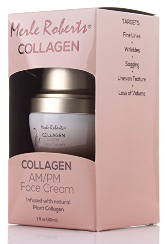 Merle Roberts Day and Night Face Cream with Collagen. Anti-Aging face cream for Wrinkles, Fine Lines, Uneven Skin Tone, and Dry Skin. 1 fl oz (1 Fl Oz (Pack of 1))