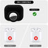 2 in 1 Protective Case for Apple AirPods Pro Air Tag Holder Combo, Soft Silicone Airpods Pro AirTag Case with 2 PCS Screen Protector, Anti-Scratch Anti-Fall Anti-Lost Shockproof Durable(Black)