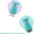 Salt and Pepper Shakers Set, Glass Salt & Pepper Dispense for Sea Salt, Black Pepper, Spices-Stylish Pioneer Dining Cooking BBQ Kitchen Gift for Women Mom Family - Mint Green