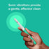 Quip Adult Electric Toothbrush - Sonic Toothbrush with Travel Cover & Mirror Mount, Soft Bristles, Timer, and Plastic Handle - Green