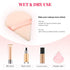 15 Pieces Powder Puff Triangle Makeup Puff Pure Cotton Powder Velour Face Ultra Soft Washable Body Powder Puff for Loose Powder Body Cosmetic Foundation Sponge Makeup Tool (Black, White, Nude)