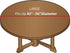 LAMINET - Plastic Elastic Fitted Table Cover Protector - Clear - Large Round - Fits Tables up to 45" - 56" Diameter