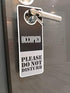 CLEVER SIGNS Do Not Disturb Sign - Occupied, 2 Pack, Door Hanger, Double Sided, Ideal for Using in Any Places Like Bathroom, Home Office, Conference Room, Shared Apartment, Restroom etc.