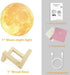 Balkwan Moon Lamp 4.7 inches 3D Printing Moon Light uses Dimmable and Touch Control Design,Romantic Funny Birthday Gifts for Women ,Men,Kids,Child and Baby. Rustic Home Decor Rechargeable Night Light