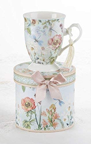 4.6" Porcelain Mug in Gift Box, Dragonfly