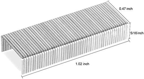 Deli 5,000 Staples, Fits Deli 40 and 60 Sheet Capacity Staplers, 5/16" Leg Length Staples of 50 Sheet Capacity, 24/8, Jam Free Sharp Chisel Point Design, 10 Boxes of 500 Staples