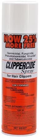 Barbicide Clipperside Hair Clippers Spray Cleaner Large 15 OZ. Bottle with EXCLUSIVE 5-In-1 Formula Disinfects