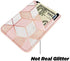 uCOLOR Phone Card Holder PU Leather Wallet Pocket Credit Card ID Case Pouch 3M Adhesive Sticker on iPhone Samsung Galaxy Android Smartphones (Rose Gold Glitter White Marble)