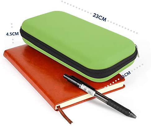 Simpeak Accessories Case Compatible with Switch Lite, Travel Carrying Case Hard Shell Storage Bag for Console and Accessories, with Tempered Glass and Silicone Protective Case for Boys Girls Green