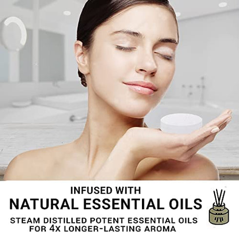 Shower Bombs Aromatherapy - Shower Steamers with Organic Essential Oils for Vaporizing Steam Spa, Relaxation and Stress Relief. Vapor Shower Tablets, Shower Melts - Self Care Gifts for Women and Men
