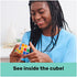 Rubik’s Crystal, New Transparent 3x3 Cube Classic Color-Matching Problem-Solving Brain Teaser Puzzle Game Toy, for Kids and Adults Aged 8 and up