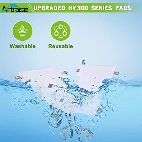 6Pack Dust-Away Micro-fiber Hv300 Series Pads kit for Shark Dust-away, Rotator, Navigator Lift-away Pro Vacuum, Ultra Light Stick Vacuum