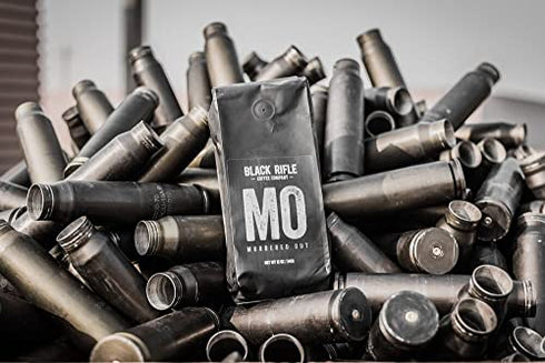 Black Rifle Coffee Murdered Out (Extra Dark Roast) Ground 12 Ounce Bag, Extra Dark Roast Ground Coffee, Columbian Roast With Bold Aroma and Smoky Flavors, Helps Support Veterans and First Responders