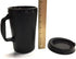 34 Oz ThermoServ Foam Insulated Coffee Mugs - Black