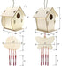 Arts and Crafts for Kids Ages 4-8 8-12, 2 Pack DIY Bird House Wind Chime Kids Crafts, Craft Kits for Girls Boys Toddlers 4-6 6-8, Painting Kits Includes Paints & Brushes