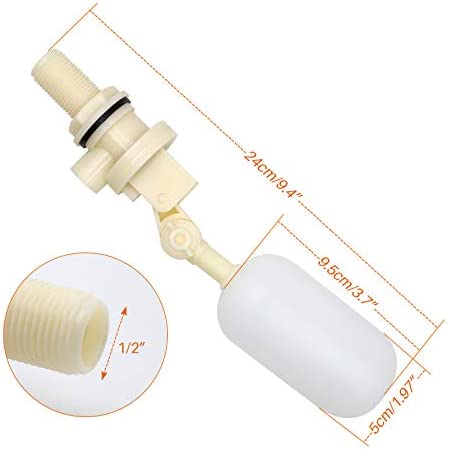 MUDUOBAN 2 Pack Float Valve for Stainless Steel Automatic Waterer Bowl Horse Cattle Goat Sheep Pig Dog Water Trough Farm Supplies Livestocktool