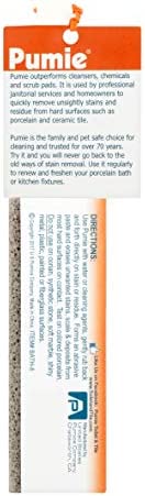 PUMIE Toilet & Tile Pumice Cleaner, Pumice Stick with Handle, Multi-Function Toilet Bowl Cleaner by US Pumice, Bath-8, Pack of 2