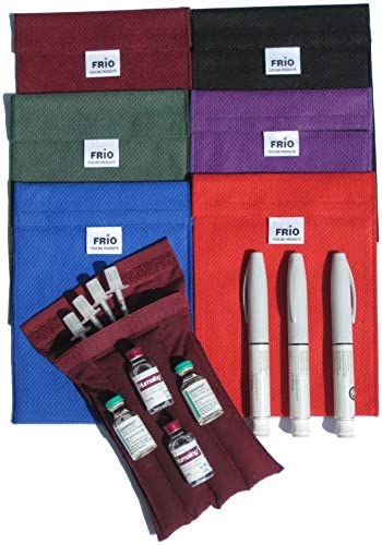 FRIO Large Insulin Cooling Carrying Case/Wallet - Blue - Evaporative Cooler - Keeps Insulin Cool Without Ever Needing ice Packs or Refrigeration! Accept NO Imitation!-Low Shipping Rates-