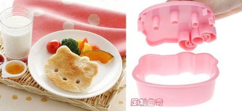 Hello Kitty Bread Cutter Pan, ?????(?) ??????:110X127X35mm ??????:95X113X35mm, mulch
