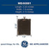 GE WE4X881 Genuine OEM Rotary Start Switch for GE Dryers